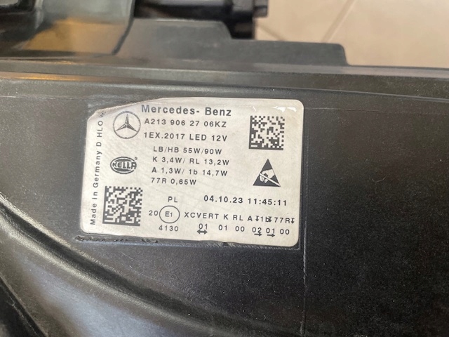 Mercedes e-klasa w213 w238 фара ліве multibeam led a2139062706 Недорого