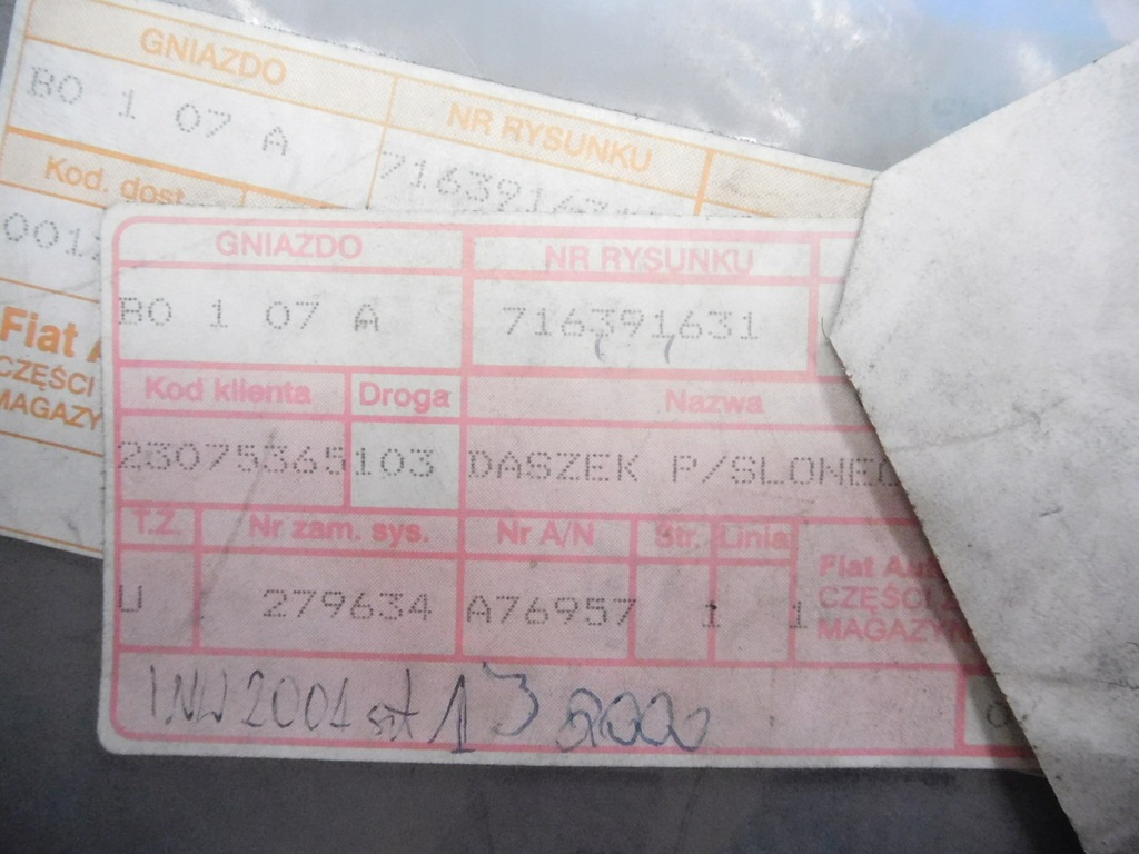 фото №10, Козырёк левый fiat brava marea 716391631