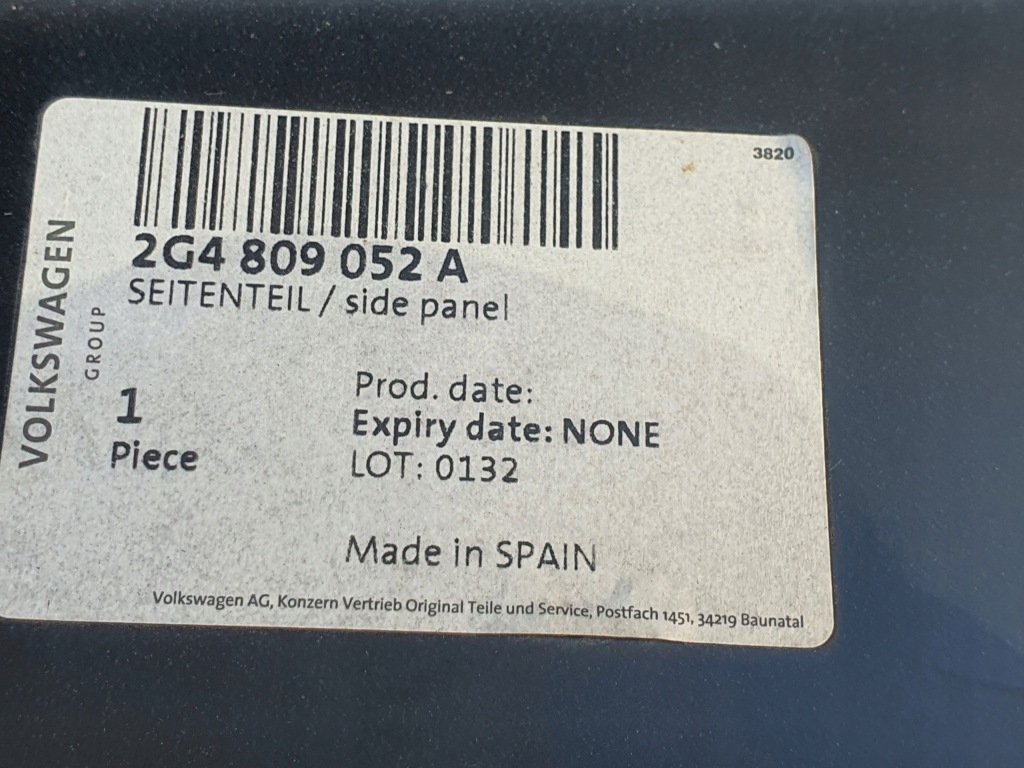 фото №6, Vw polo vi 6 2g 2g4 2017- крила задній задня правий