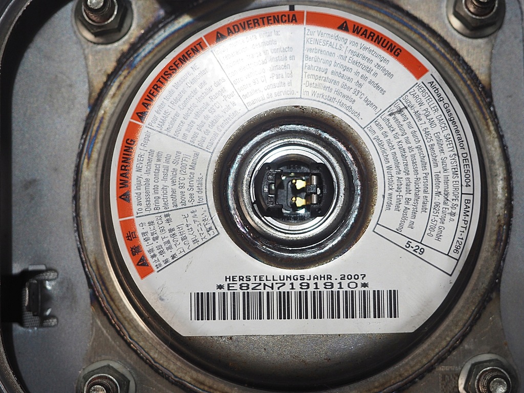 фото №5, Suzuki swift подушка водителя подушка безопасности e8zn7191910