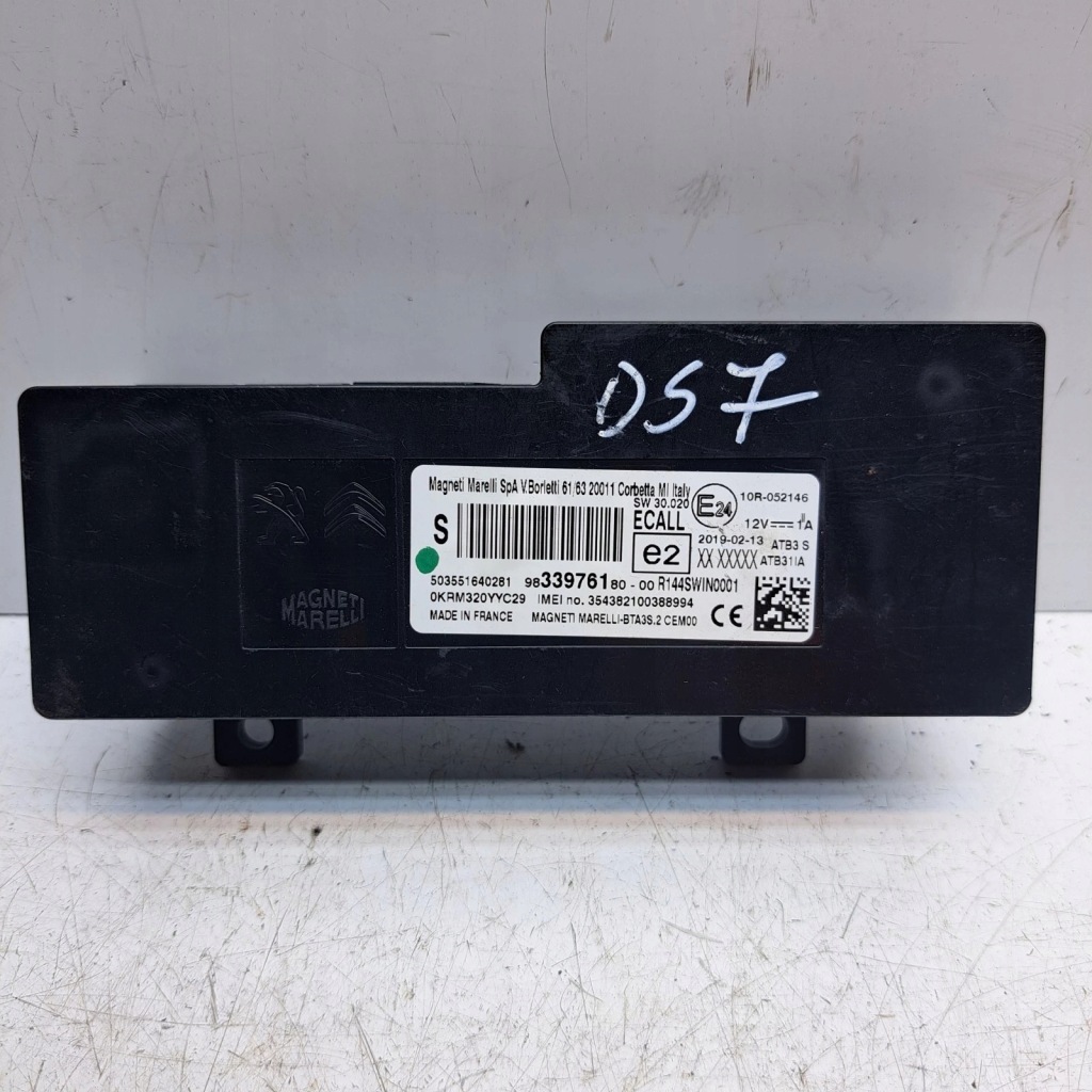 фото №1, Модуль bluetooth opel grandland x citroen ds7 9833976180