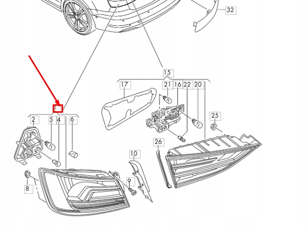 фото №4, Audi a3 8v rear left outer задній ліхтар 8v5945069