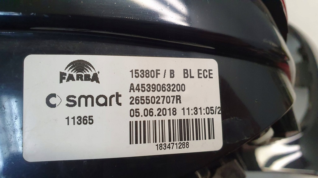 фото №7, Лампа задняя правая a4539063200 smart fortwo iii 14-