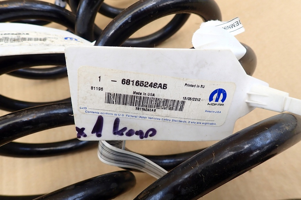 фото №8, Пружини пружина задня задні chrysler 200 avenger lancia flavia 68165248ab