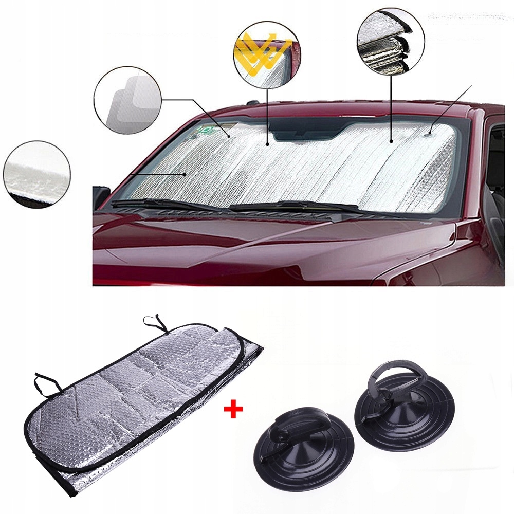 фото №5, Складная защита солнцезащитная na передняя стекло автомобильная отражающая пленка алюминиевая