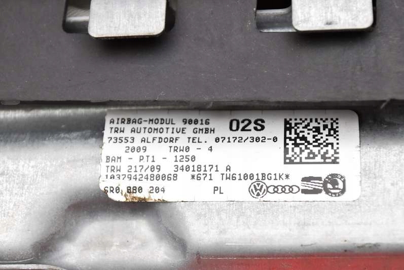 фото №7, Подушка безопасности подушка воздушная пассажира eu 6r0880204 vw polo 5 v 6r 09-15