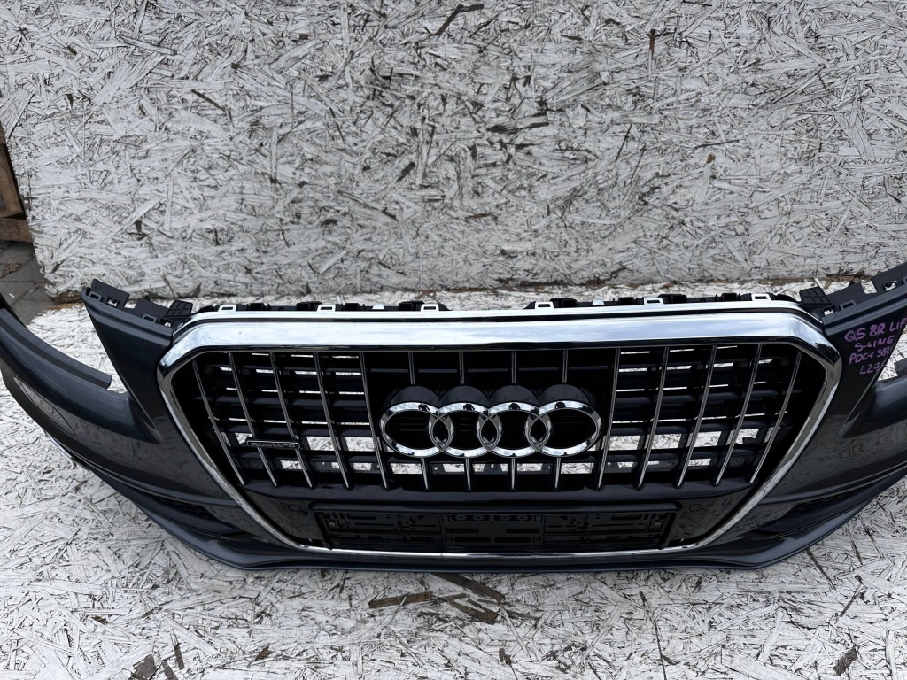 Q5 8r рестайлінг  s-line бампер перед передній szary lz7s pdc + sprysk Недорого