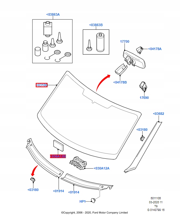 фото №1, Стекло передняя ford transit mk6