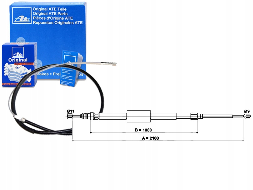 фото №1, Трос тормоза ручного renault grand scenic ii 1.5