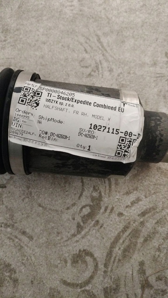 Купити Tesla model x 15- привідний вал правий перед 1027115-00-d