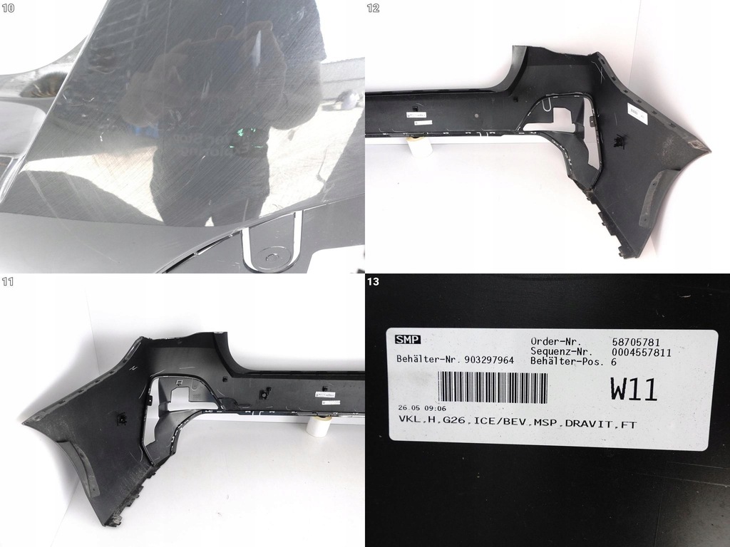 фото №11, Bmw 4 g26 gran coupe m-pakiet 21- бампер задняя pdc