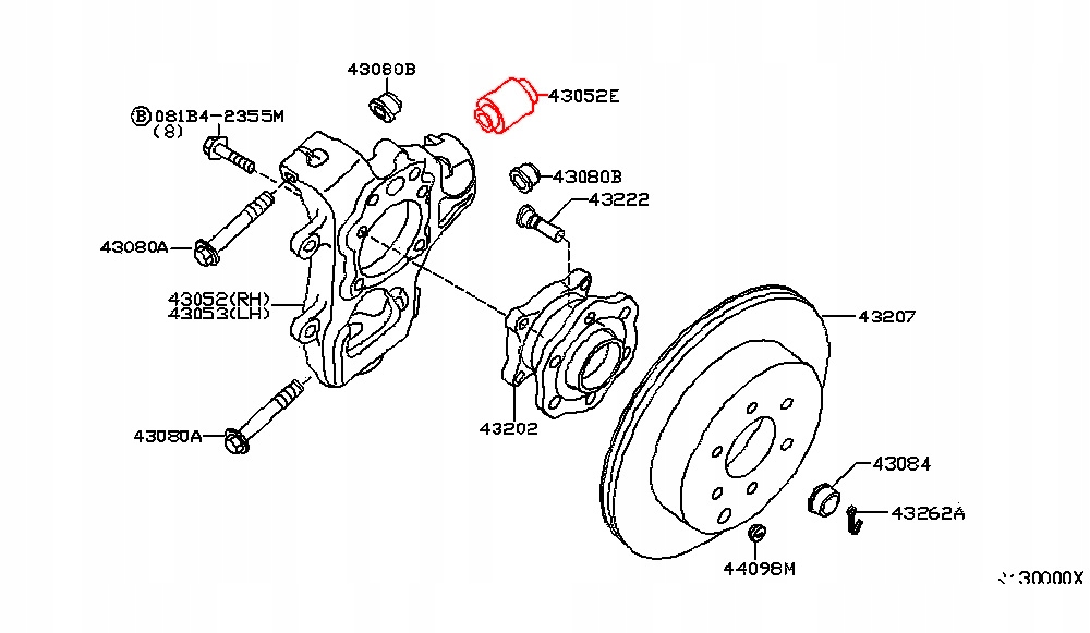 фото №4, Nissan pathfinder r51 втулка рычага поворотный кулак задняя