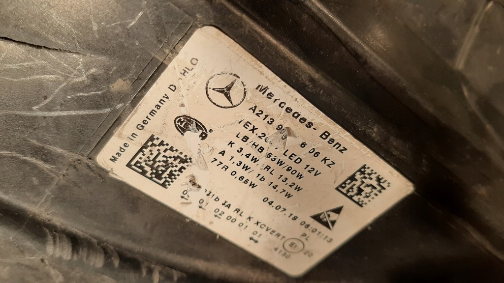 фото №13, Mercedes w213 лампа full led multibeam правая перед передняя a2139069608