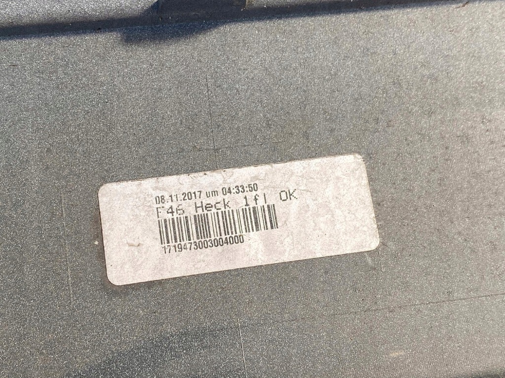 фото №6, Bmw seria 2 f46 бампер задняя задний 51127477982