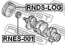 фото №2, Шків колінчастого вала колінчастого renault kango rnds-log