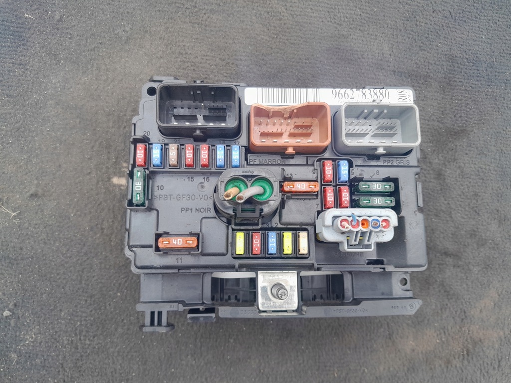 фото №1, Citroen peugeot коробка модуль bsm r08 9662783880