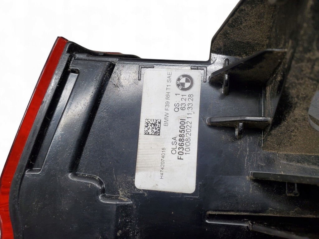 фото №9, Bmw x2 f39 7420740 задняя сторона правая лампа задняя