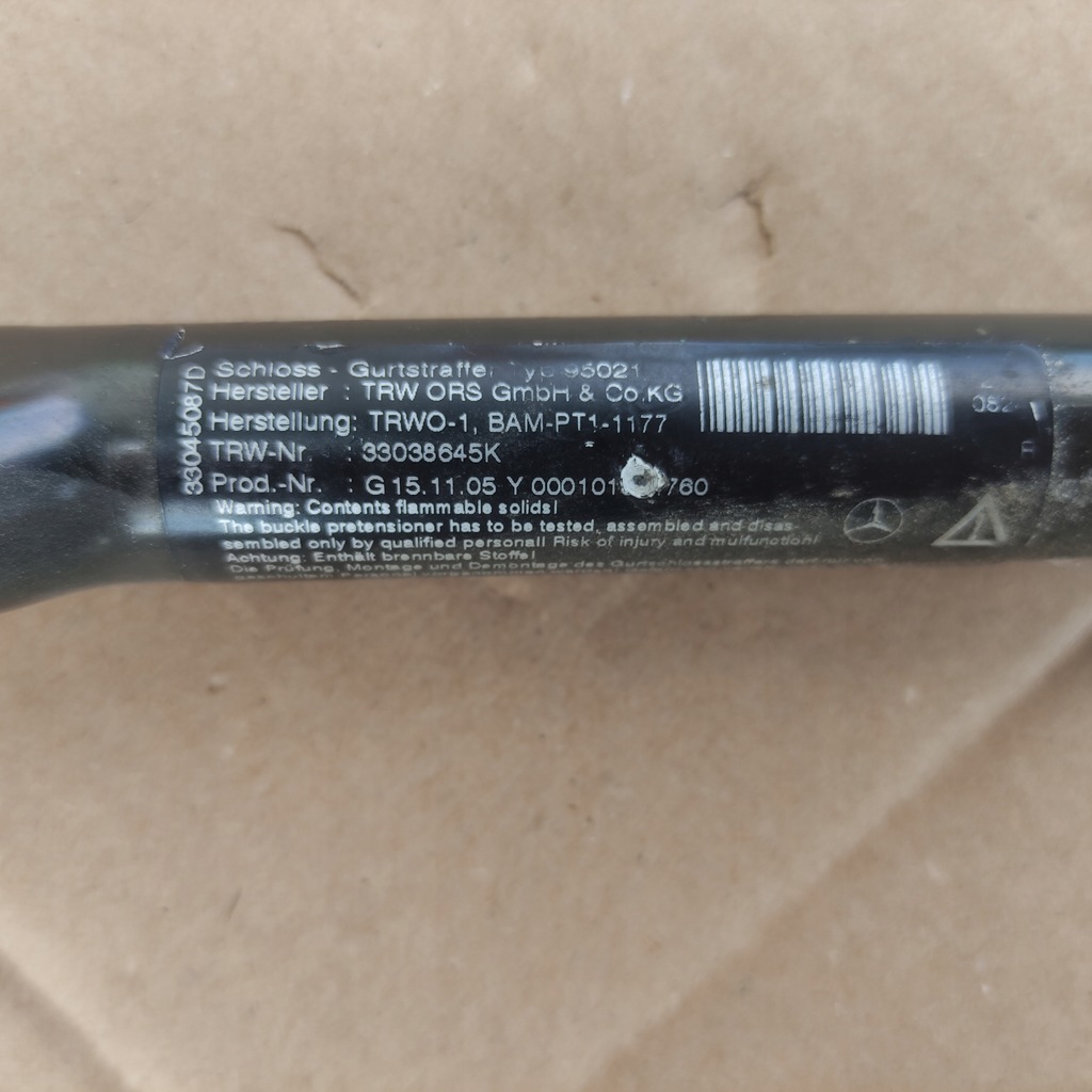 фото №3, Mercedes w251 r-klasa натяжитель сиденье поперечина правый