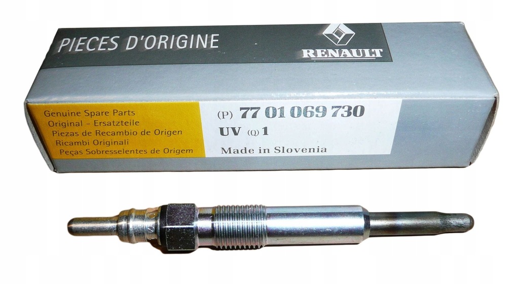 фото №1, Свеча накаливания renault kangoo i logan 1.5 dci 7701069730 оригинал