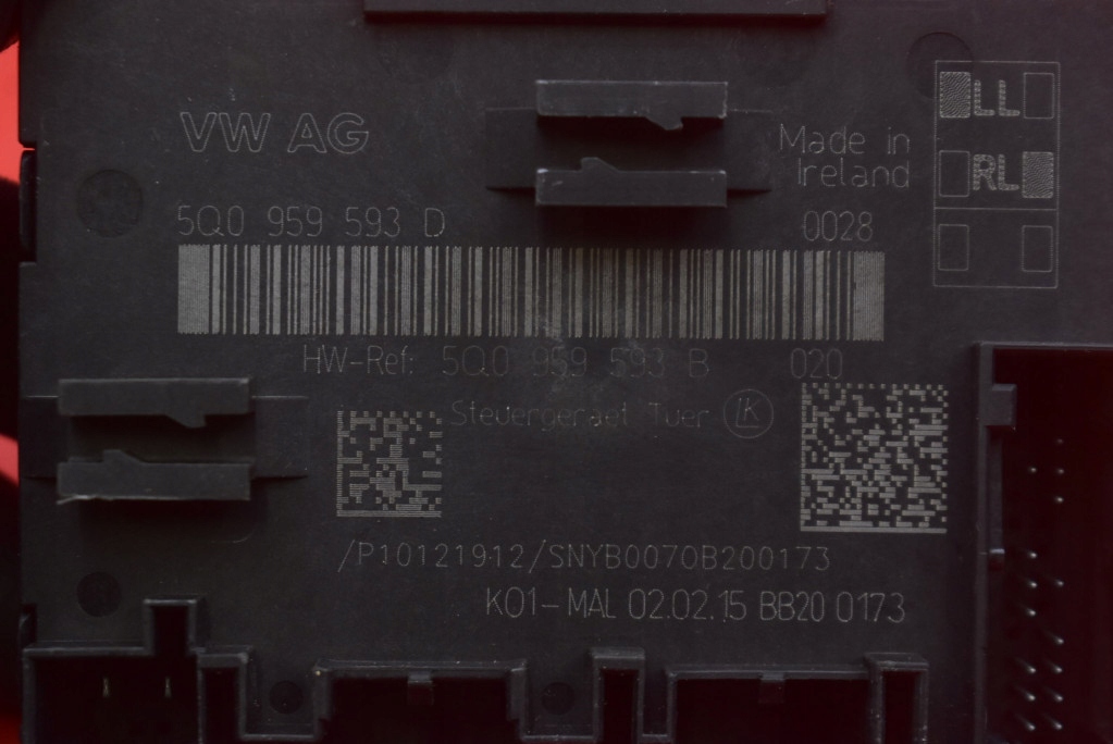 фото №7, Модуль дверь левый перед 5q0959593d vw golf 7 vii sportsvan 1.4 tsi 150 km