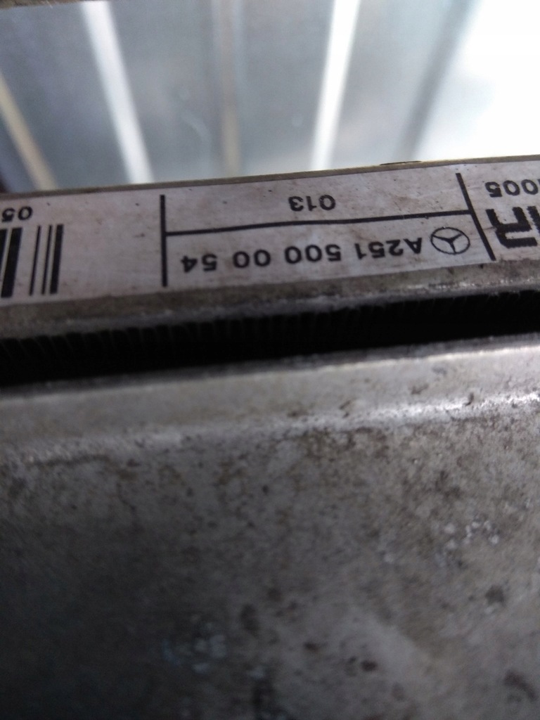 фото №9, Pas передний радиатор mercedes ml w164 2.8 3,0cdi