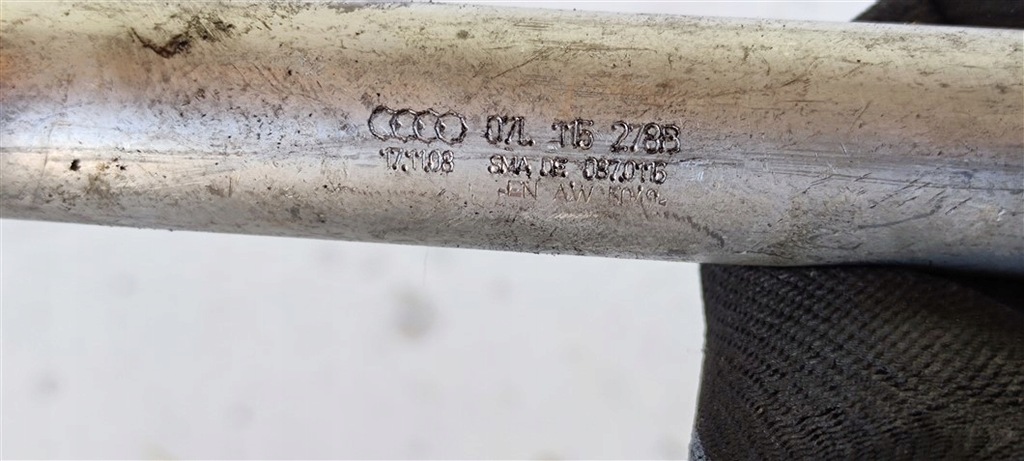 фото №5, Труба трубка тройник шланг оливи audi s8 s6 a6 5.2 fsi 07l115278b