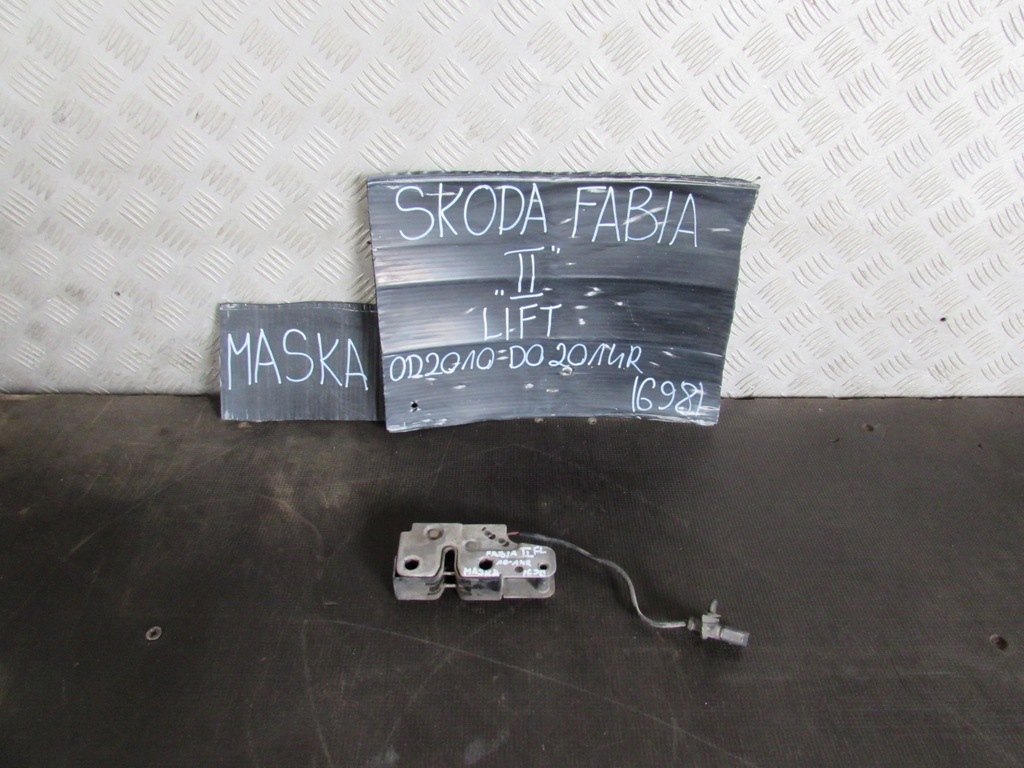 фото №1, Замок капот skoda fabia 10-14r