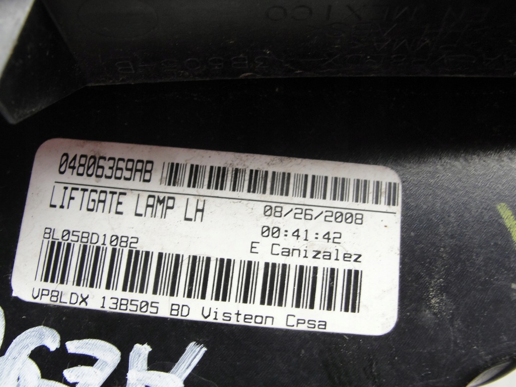 фото №6, Лампы крышки задняя dodge journey freemont 08r