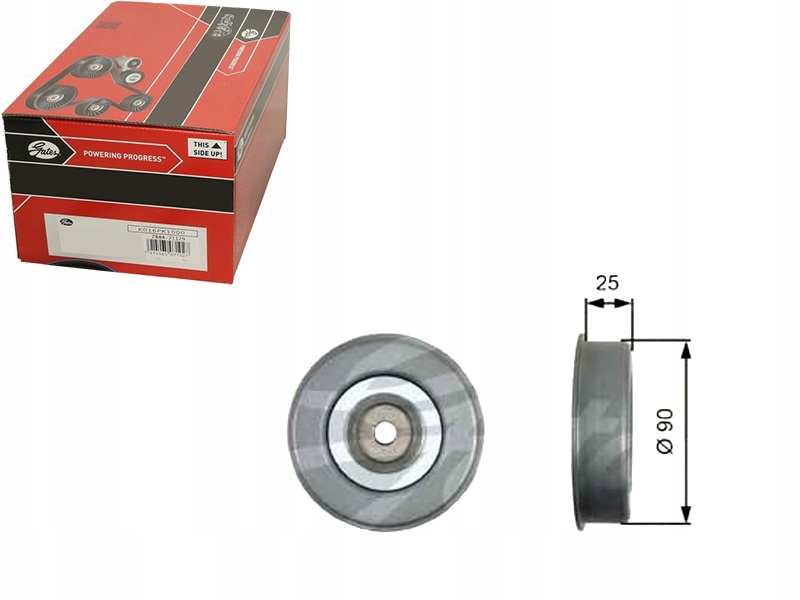 Купить Gates ролик натяжителя ремень клиновой md166381 252