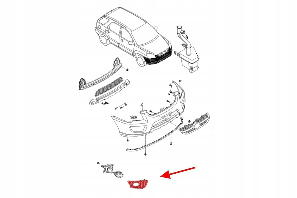 фото №3, Kia sportage ii 08-10 lift заглушка противотуманной фары правая