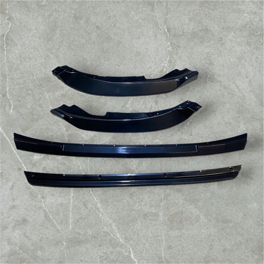 Renault clio 5 передній бампер розширювач 4шт чорний блискучий autovision Київ