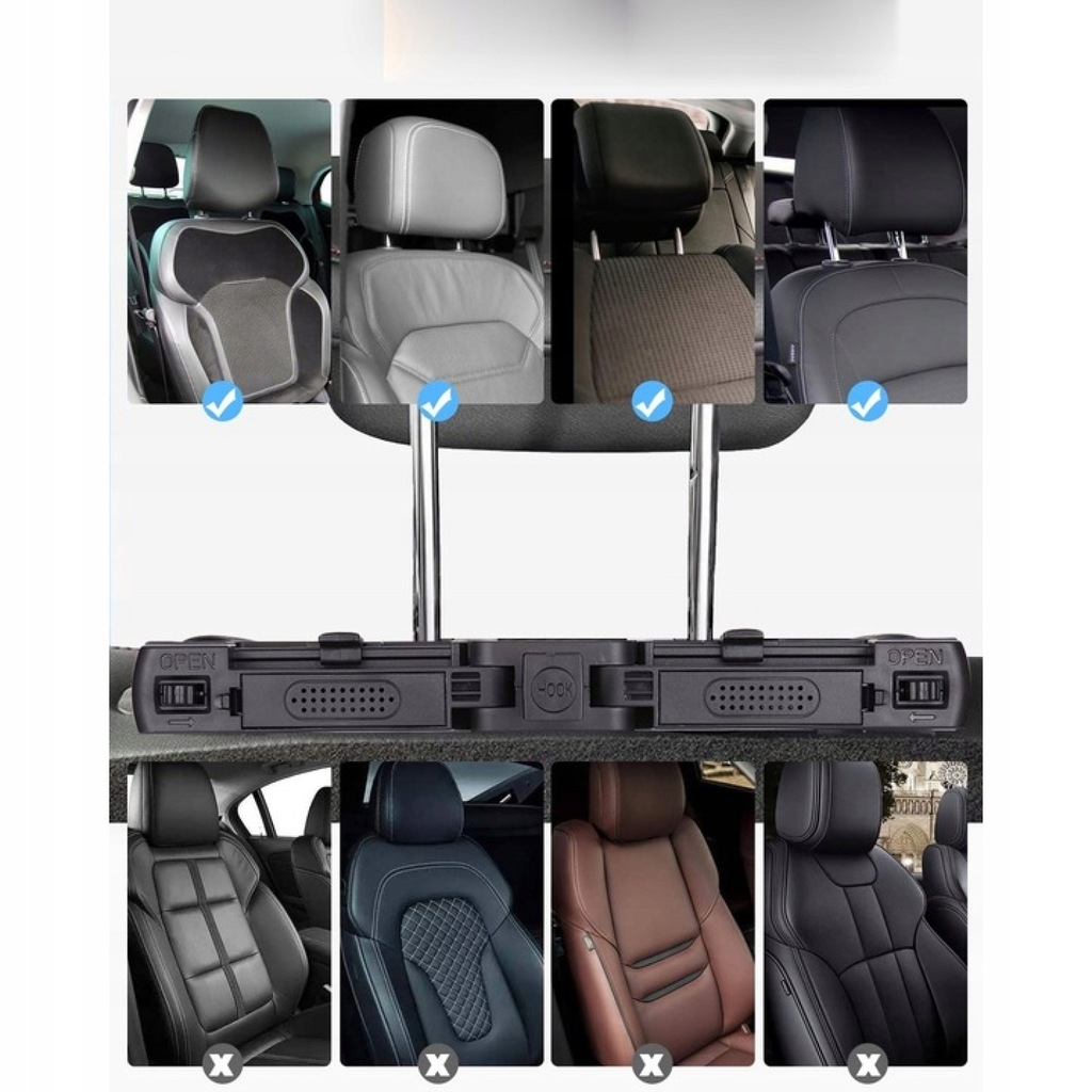 фото №12, Підголівник автомобільний регульований спинка na голови podróżny do спання 180°