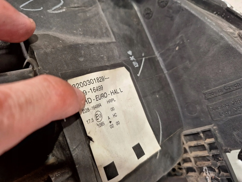 фото №6, Лампа перед ліва 8200301829 renault modus 04-