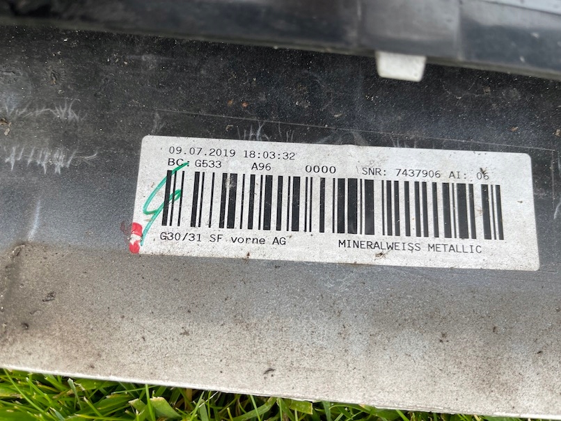 фото №7, Bmw 5 g30 g31 бампер передній перед решітка + напрямна