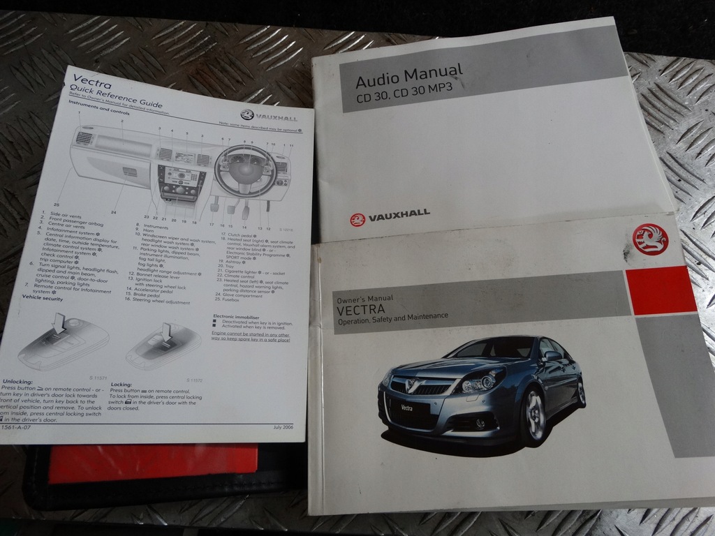 фото №5, Інструкції + чохол vauxhall opel vectra