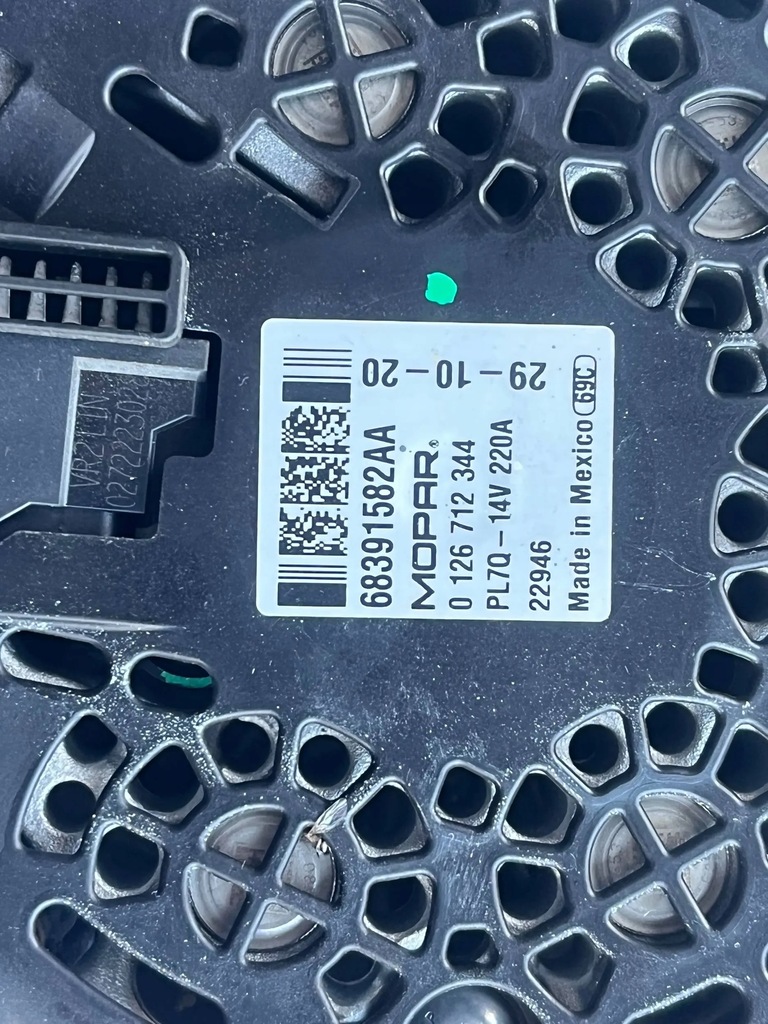 фото №7, Jeep grand cherokee wl генератор 68391582aa 2.0 t.b 2022-