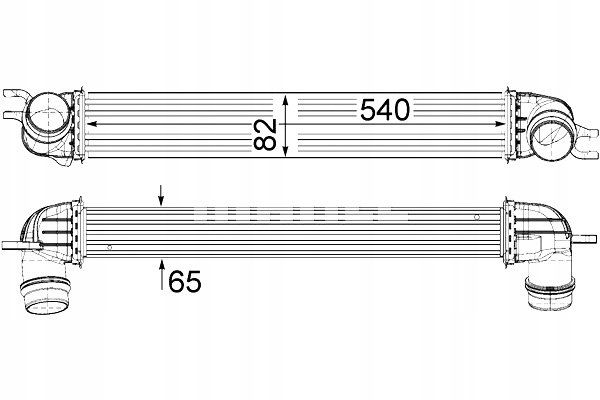 фото №2, Mahle ci 375 000p радіатор повітря наддувний