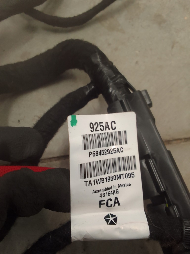 фото №12, Jeep compass 2.4 17- електропроводка джгут кабіни 68452925ac usa