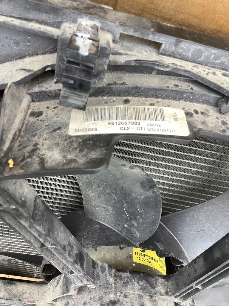 фото №6, Peugeot 308 gti t9 комплект радіатор вентилятор 9813218680