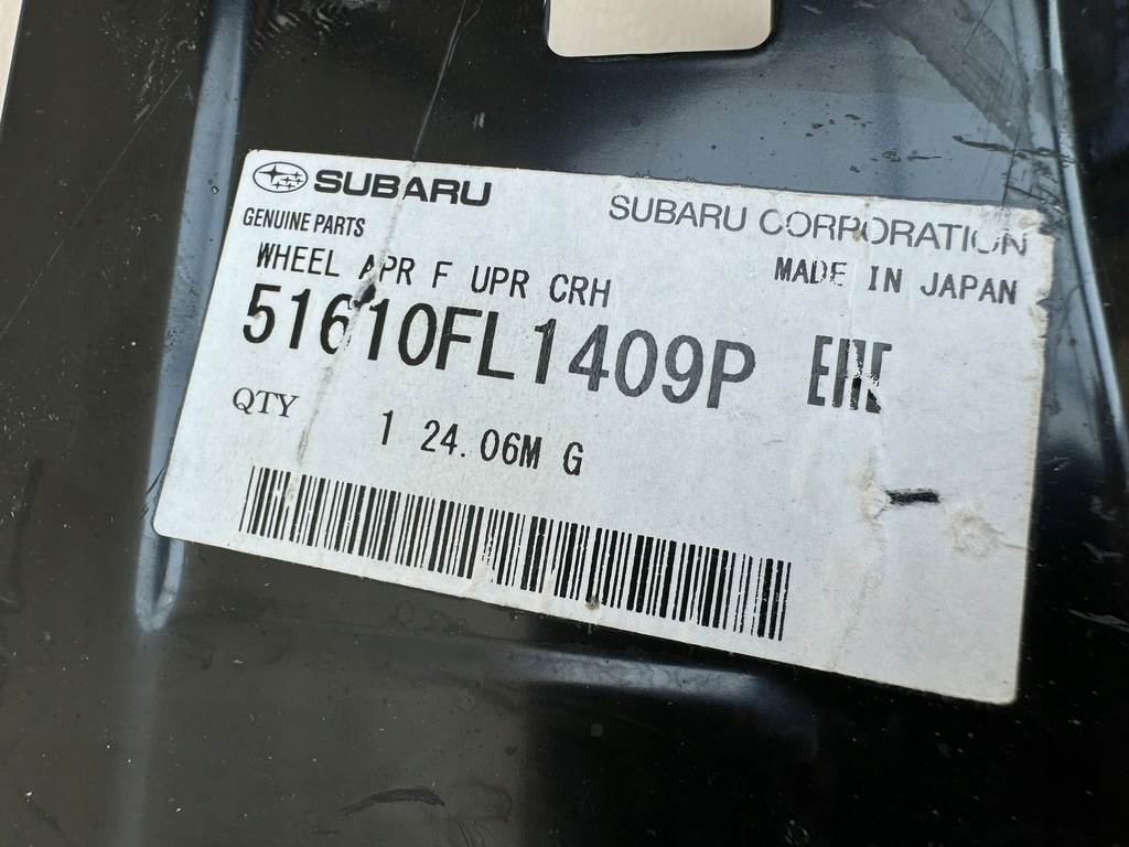 фото №15, Subaru crosstrek усилитель подкрылок правая направляющая крыла 51610fl1409p