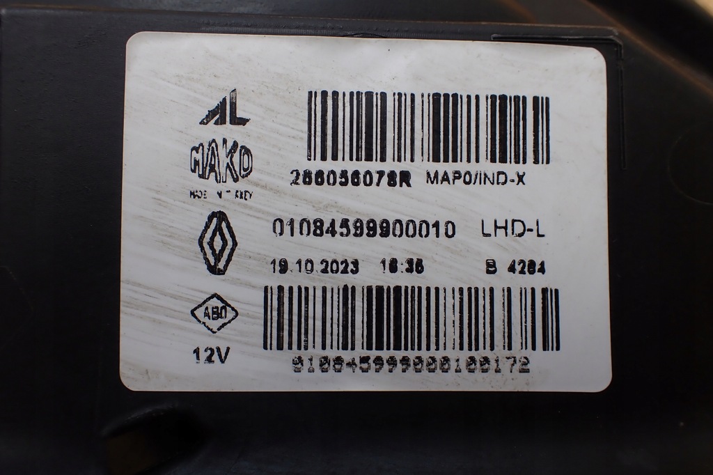 фото №12, Renault clio v mitsubishi colt viii противотуманная фара лампа drl led левая 266058078r