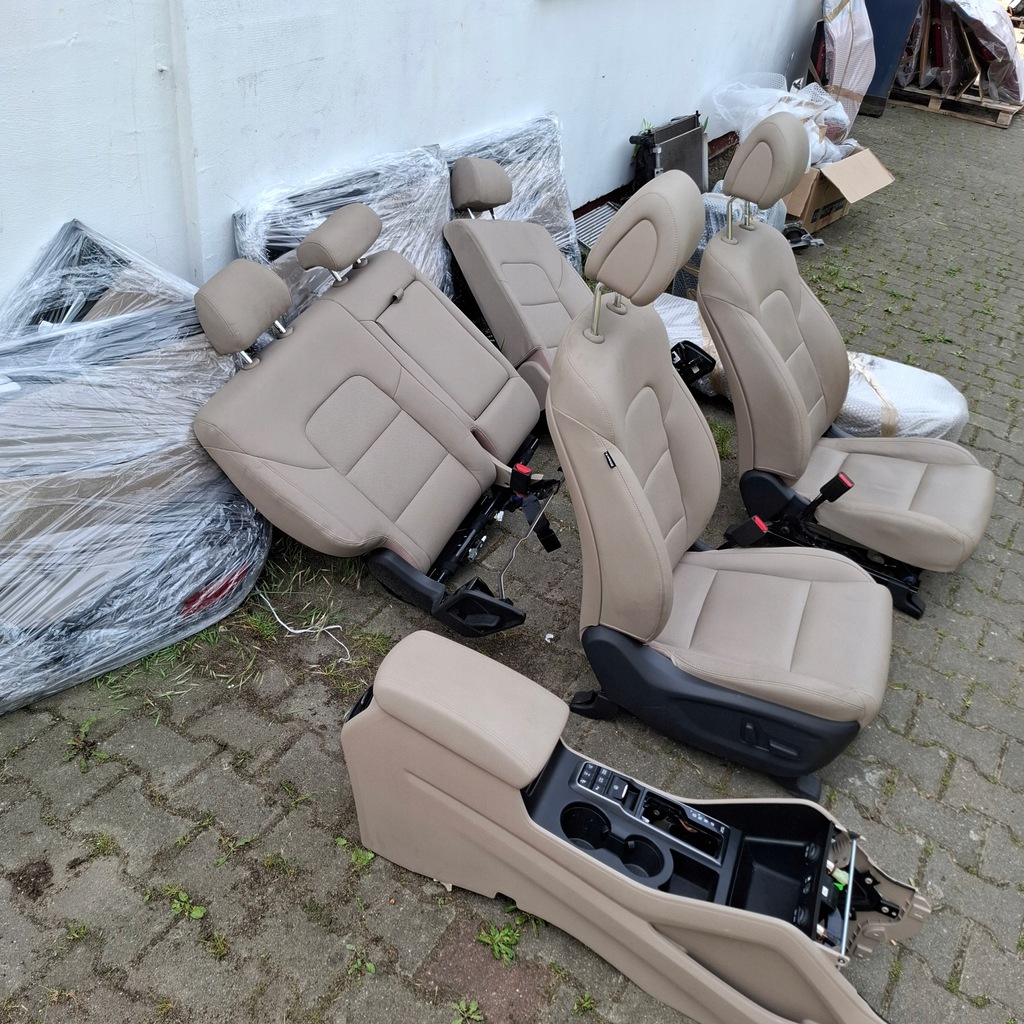 фото №7, Hyundai tucson ii 2 iii 3 15-20 комплект сидений кожа бежевые super состояние