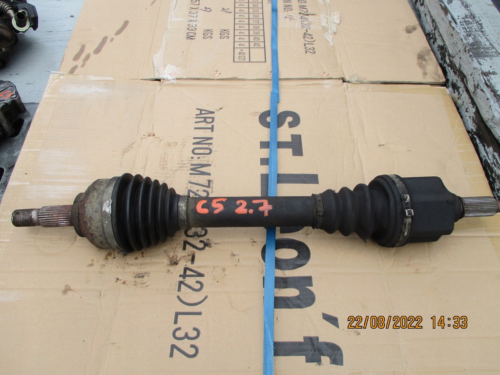 фото №1, Приводной вал левый перед citroen c5 iii x7 2.7 hdi автоматическая коробка передач