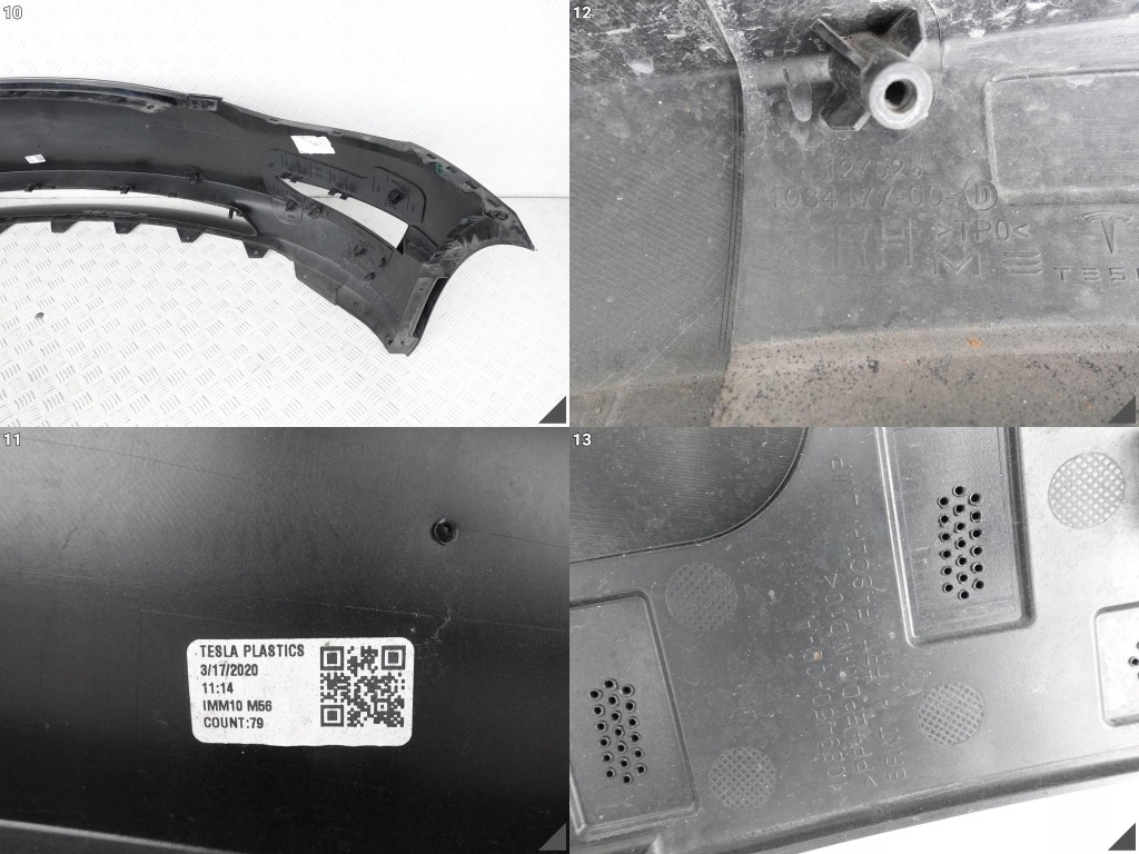 Tesla model 3 17- бампер перед 6xpdc Доставка