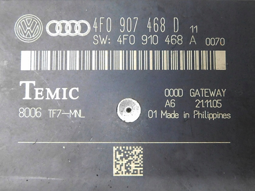 фото №13, Модуль шлюз - audi a6 c6 4f0907468d