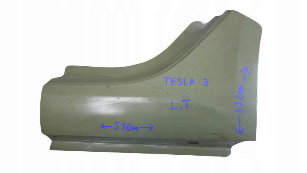 фото №1, Tesla model 3 поріг блок двигуна лівий задня