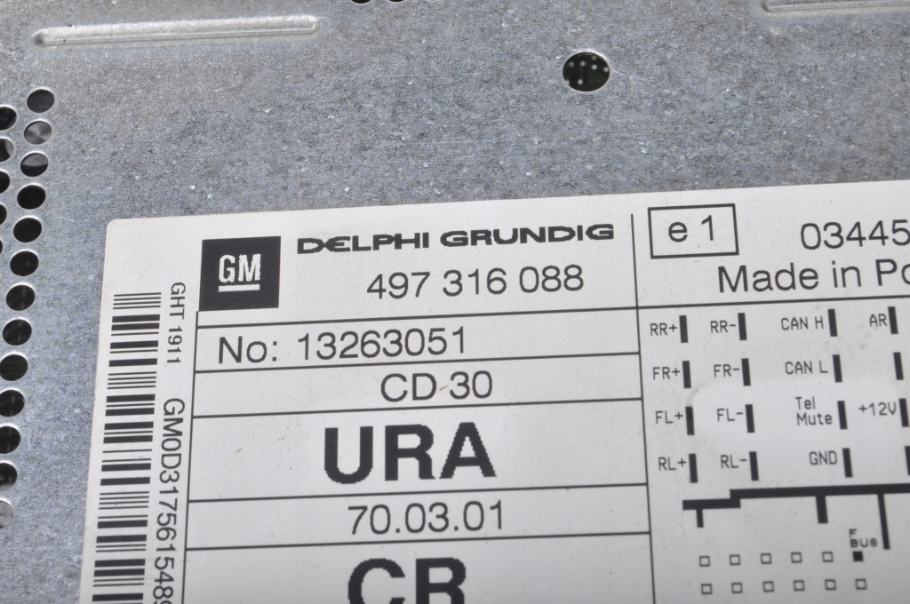 фото №4, Opel astra h iii zafira b радіо 13263051