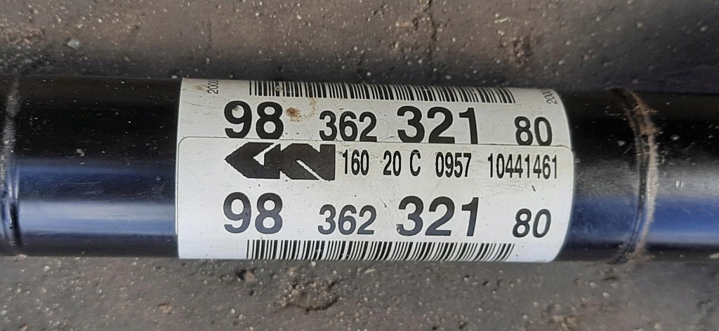 фото №4, Приводной вал левый перед передняя opel corsa f электрик 9836232180