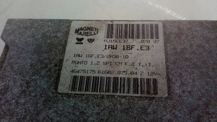 фото №6, Бортовий комп'ютер блок керування двигуна punto i 1,1 b 46475175