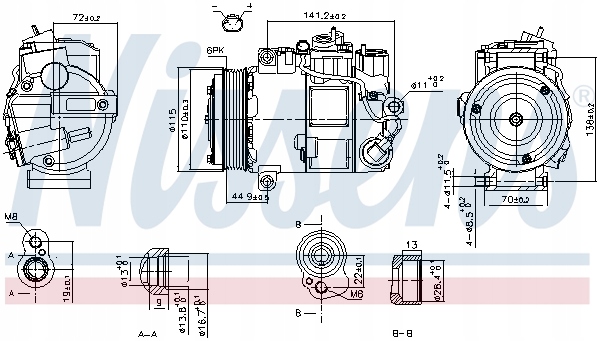 Купить 890199 nis компрессор кондиционера mercedes